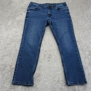 The Perfect Jeans Men's‎ 36 X 28 Blue Denim Cotton Stretch Slim Fit Straight Leg